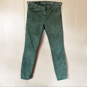 J. Crew olive green toothpick pants